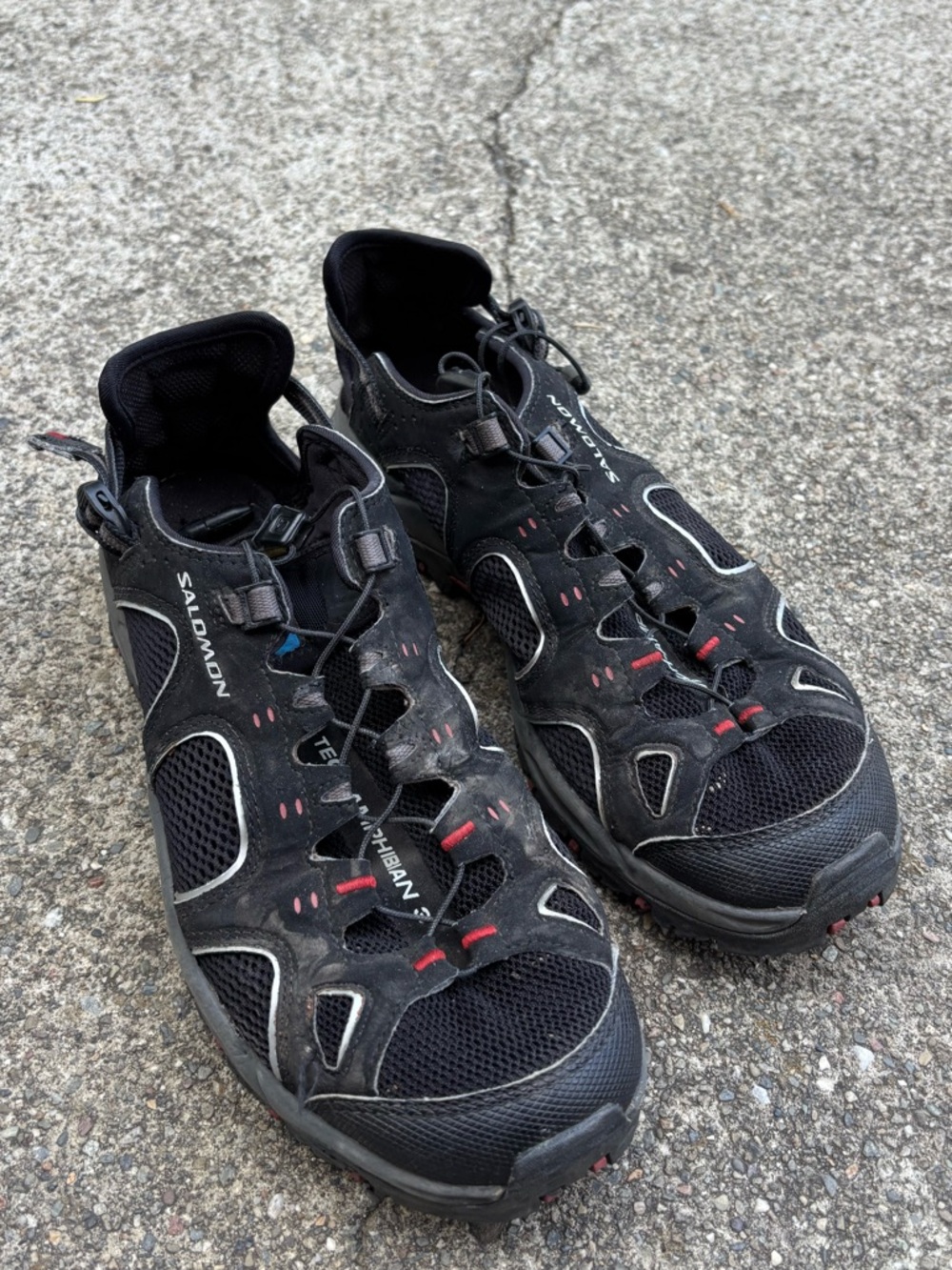 Salomon Tech Amphibian 3 - Black Trail Running Sandals
